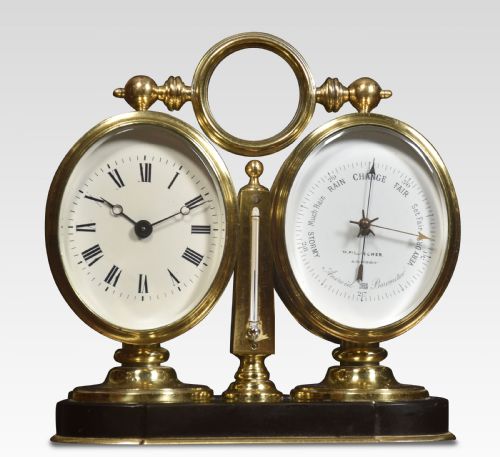 Brass Cased Desk Clock