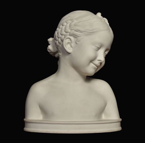 French Parianware Bust After Jean-baptiste Pigalle