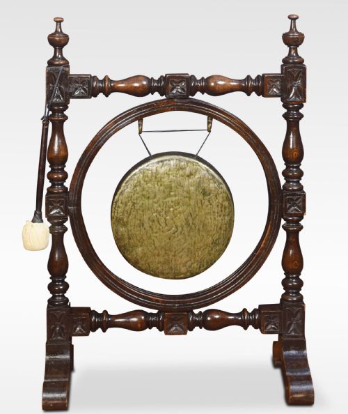 Carved Oak Dinner Gong
