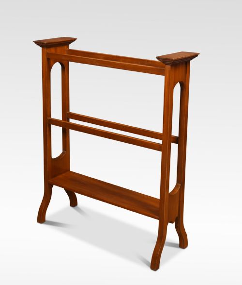 Arts and Crafts Mahogany Towel Rail