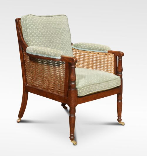 Regency Mahogany Bergere Armchair