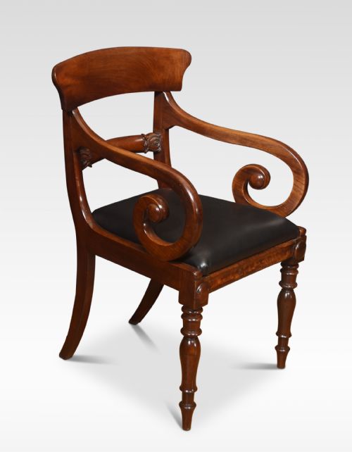 William IV Mahogany Carver Armchair