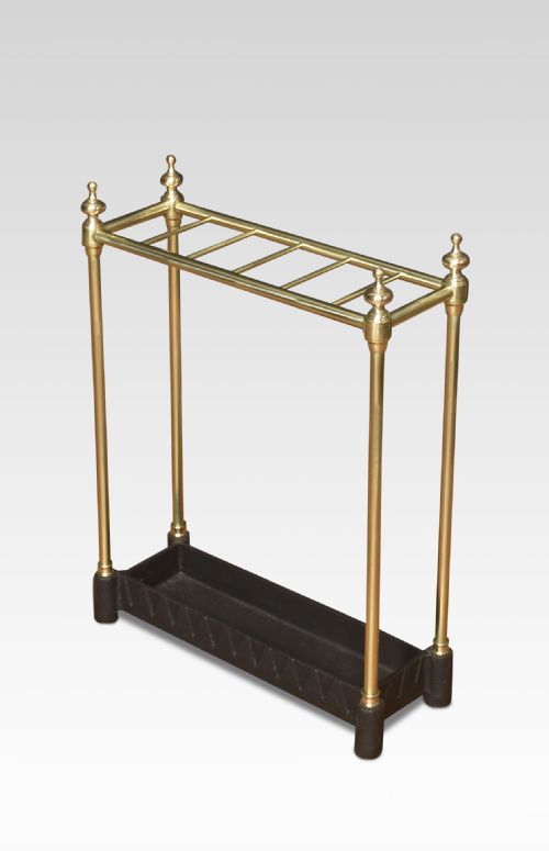19th Century Brass Umbrella Stand