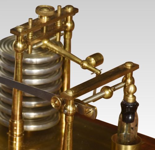 WALNUT CASED BAROGRAPH - ADDITIONAL PHOTO 4