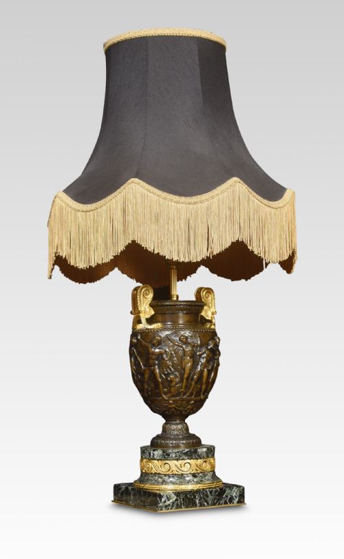 Bronze and Marble Table Lamp