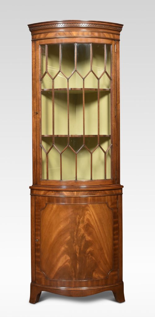 George III Style Mahogany Corner Cabinet