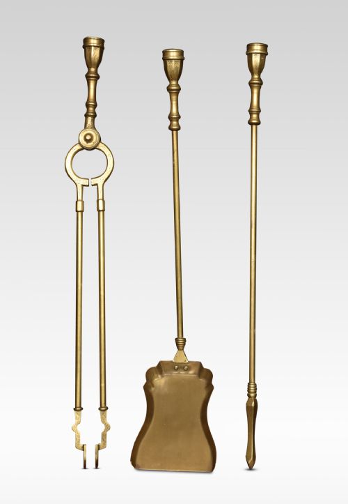 Brass Triple Companion Fire Tool Set