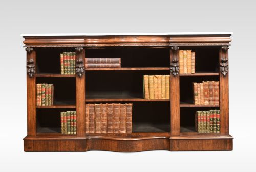 Regency Dwarf Rosewood Open Bookcase