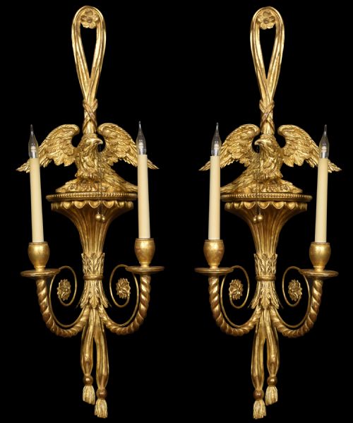 Pair of Regency Style Wall Lights