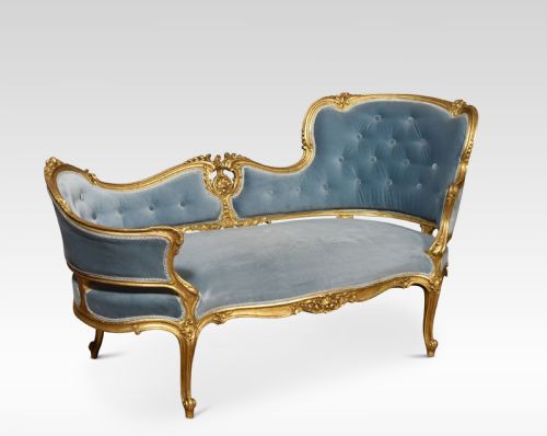 Giltwood Chaise Lounge