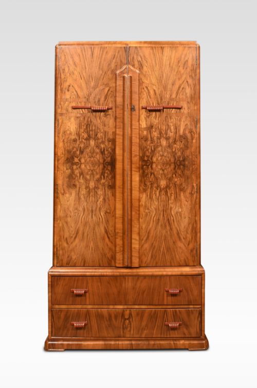 Art Deco Two Door Wardrobe