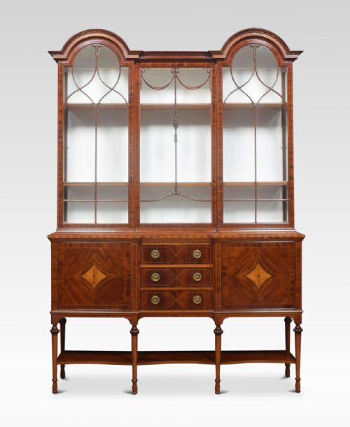 Mahogany Inlaid Display Cabinet