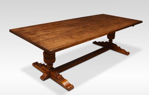 Very Large Oak Refectory Table
