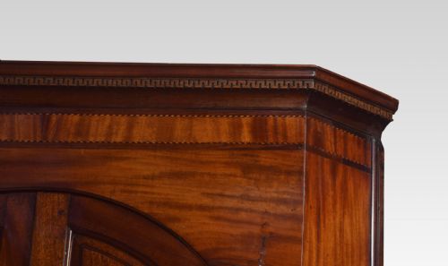 SUBSTANTIAL COUNTRY HOUSE MAHOGANY CORNER CUPBOARD - ADDITIONAL PHOTO 5