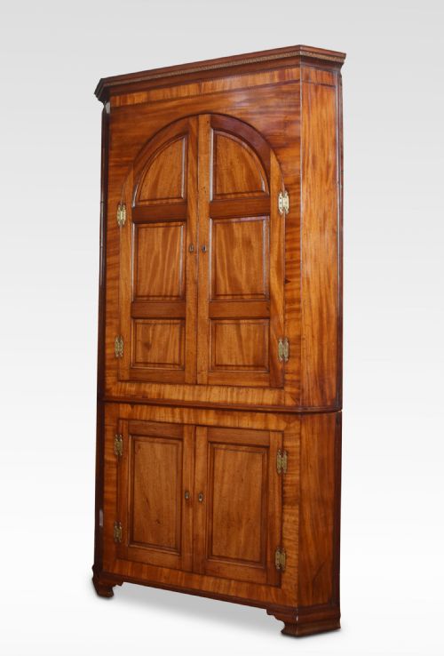 SUBSTANTIAL COUNTRY HOUSE MAHOGANY CORNER CUPBOARD - ADDITIONAL PHOTO 6