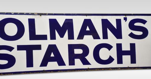 ENAMEL SIGN FOR COLMANS STARCH - ADDITIONAL PHOTO 1