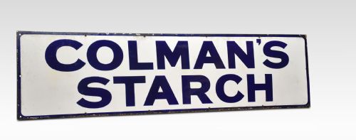 ENAMEL SIGN FOR COLMANS STARCH - ADDITIONAL PHOTO 4