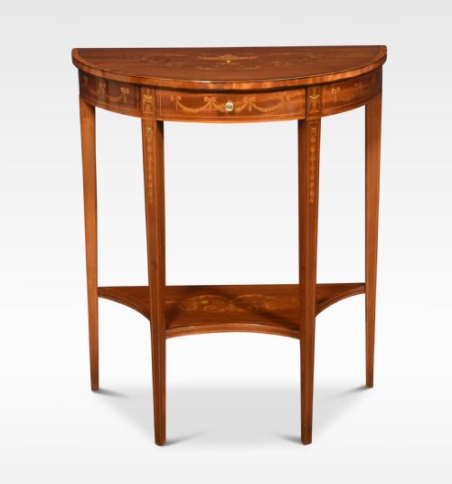 Mahogany Inlaid Side Table