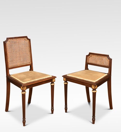 Two Mahogany Side Chairs