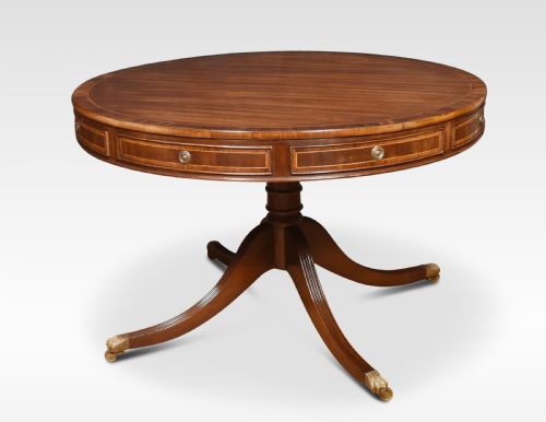 Mahogany Drum Table