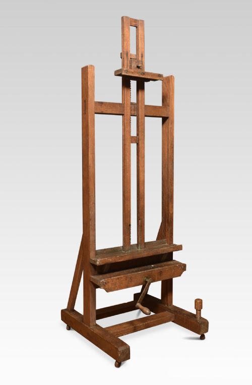 Oak Artist’s Adjustable Studio Easel
