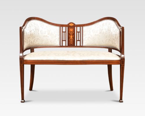 Mahogany Inlaid Settee