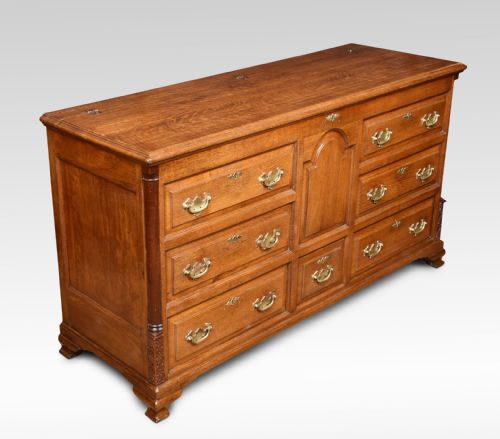 George III Oak Lancashire Mule Chest
