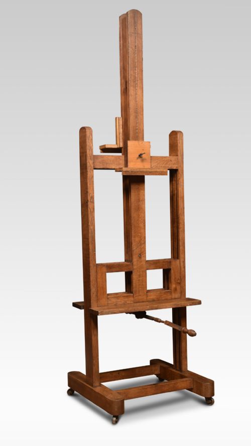 Oak Double Sided Artist’s Adjustable Studio Easel
