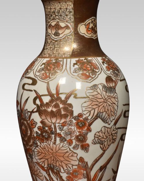 SATSUMA PORCELAIN VASE LAMP - ADDITIONAL PHOTO 4