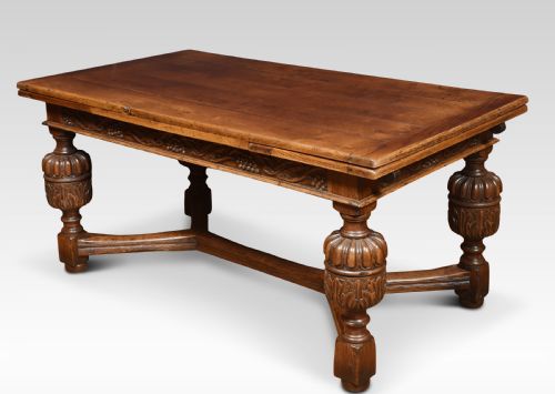Oak Draw-leaf Refectory Table