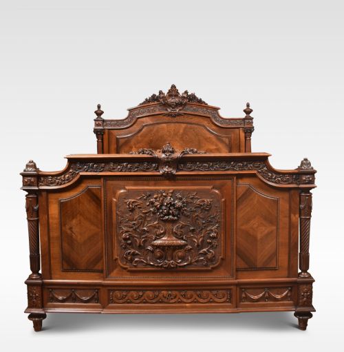 Walnut and Rosewood Double Bed