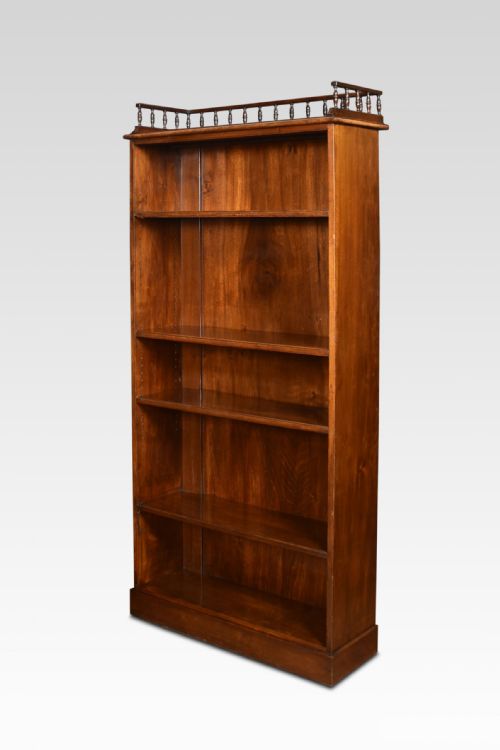 Mahogany Open Bookcase