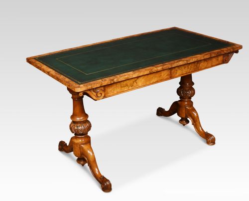 19th Century Walnut Library Table