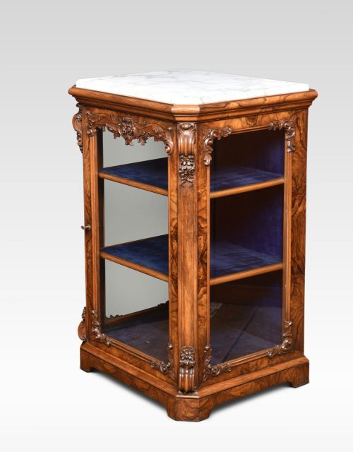 Figured Walnut Pier Cabinet