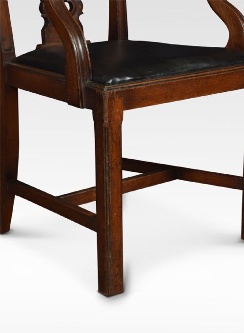 PAIR OF MAHOGANY CHIPPENDALE REVIVAL ARMCHAIRS - ADDITIONAL PHOTO 1
