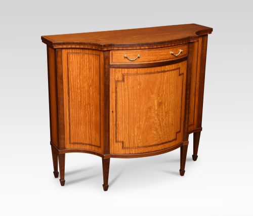 SHERATON REVIVAL SERPENTINE FRONTED CABINET - ADDITIONAL PHOTO 1