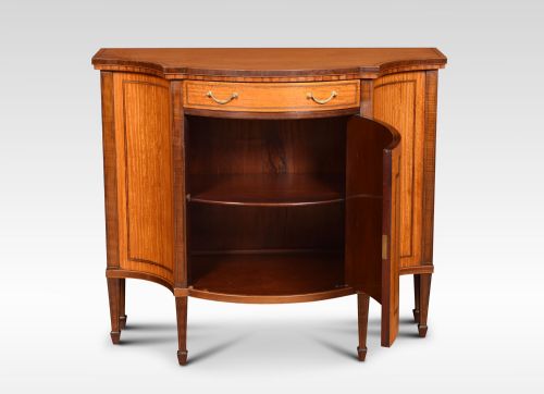 SHERATON REVIVAL SERPENTINE FRONTED CABINET - ADDITIONAL PHOTO 2