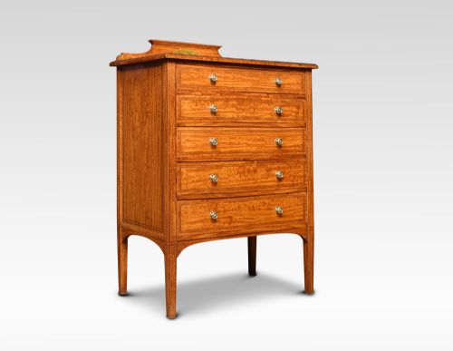 SATINWOOD INLAID MUSIC CHEST - ADDITIONAL PHOTO 5