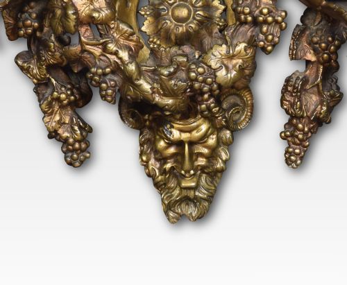 PAIR OF IMPORTANT FRENCH LOUIS XIV STYLE GILT BRONZE THREE ARM WALL SCONCES - ADDITIONAL PHOTO 6