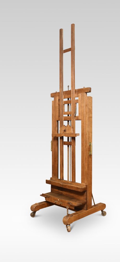 Oak Artist’s Fully Adjustable Studio Easel
