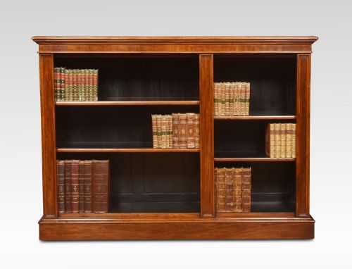Mahogany Dwarf Open Bookcase