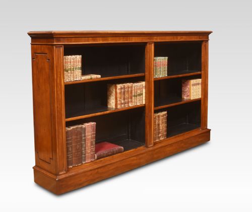 19th Century Mahogany Dwarf Open Bookcase