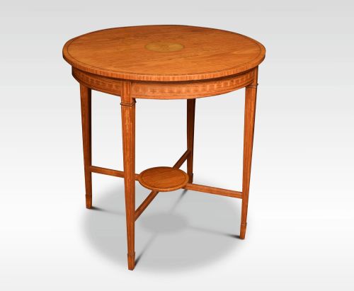 SATINWOOD INLAID CENTRE TABLE