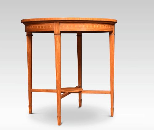 SATINWOOD INLAID CENTRE TABLE - ADDITIONAL PHOTO 1