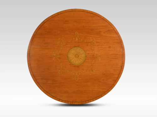 SATINWOOD INLAID CENTRE TABLE - ADDITIONAL PHOTO 3