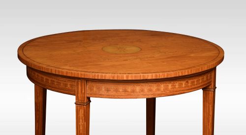 SATINWOOD INLAID CENTRE TABLE - ADDITIONAL PHOTO 4