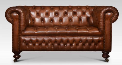 Brown Leather Chesterfield