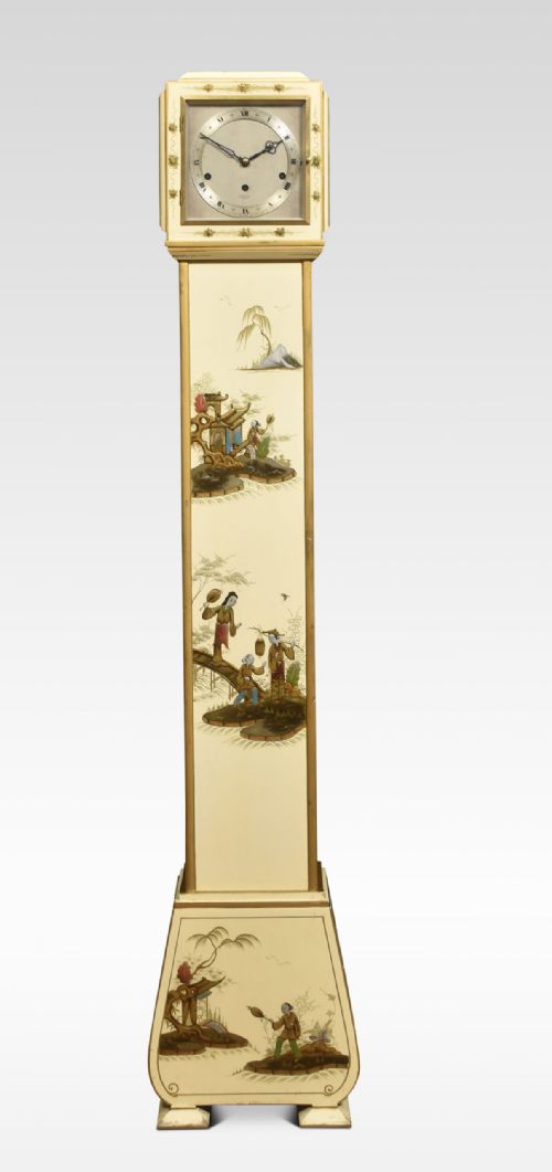 Japanned Eight Day Grandmother Clock