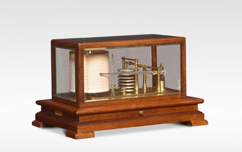 Walnut Cased Barograph by Mappin and Webb