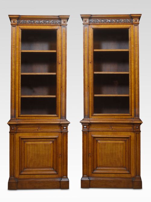 Pair of Oak Pier Bookcase